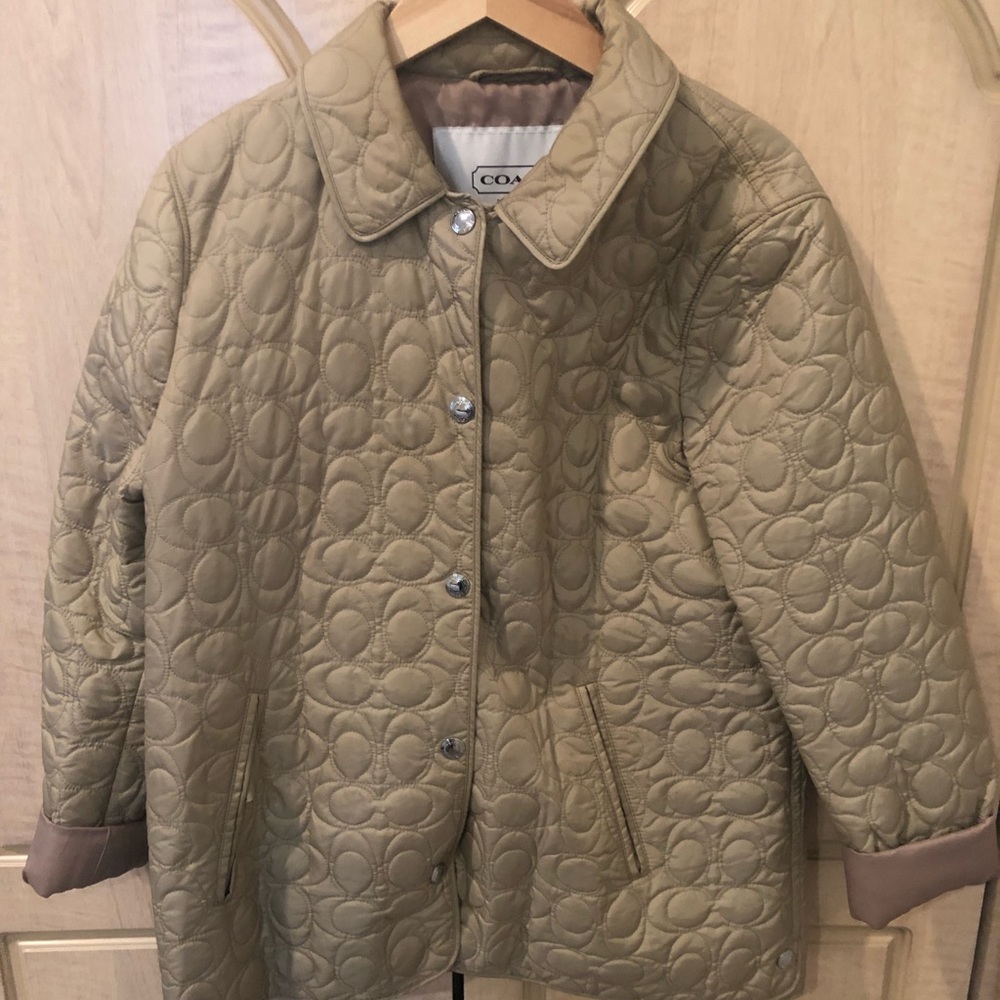 Coach jacket large 100% auténtica